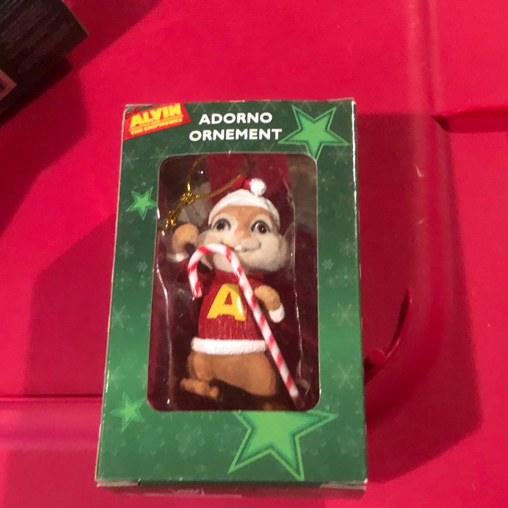 Alvin & The Chipmunks Alvin Ornament with Candy Cane